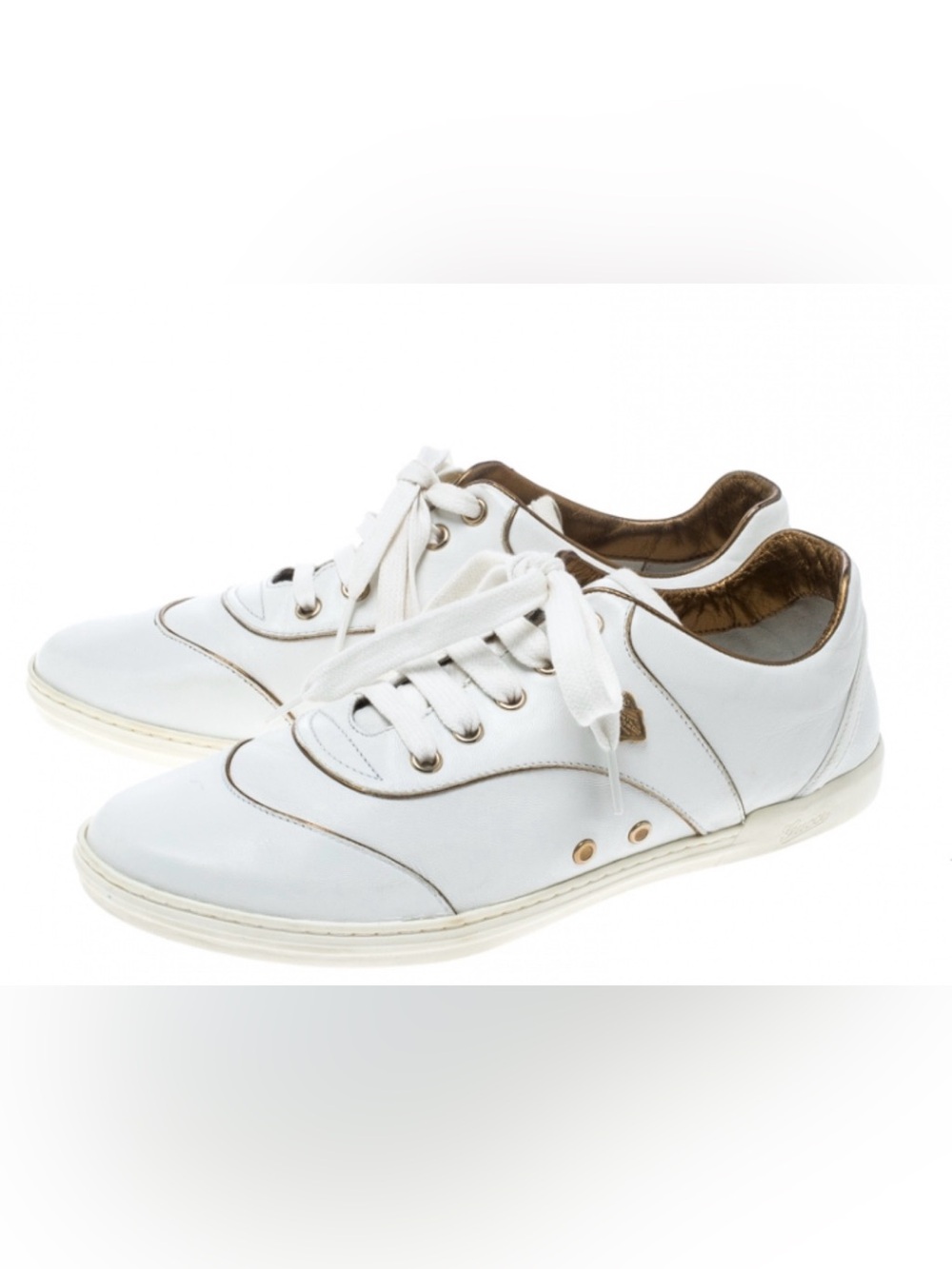 Gucci White Leather Hysteria Crest Low Top Sneakers 37